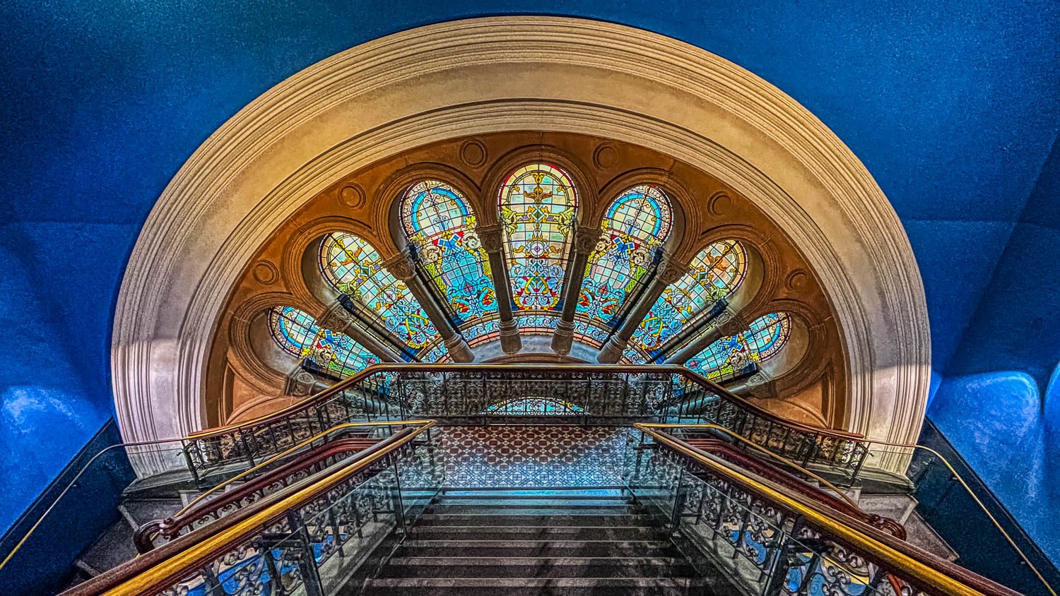 Stairwell in the Queen Victoria Building