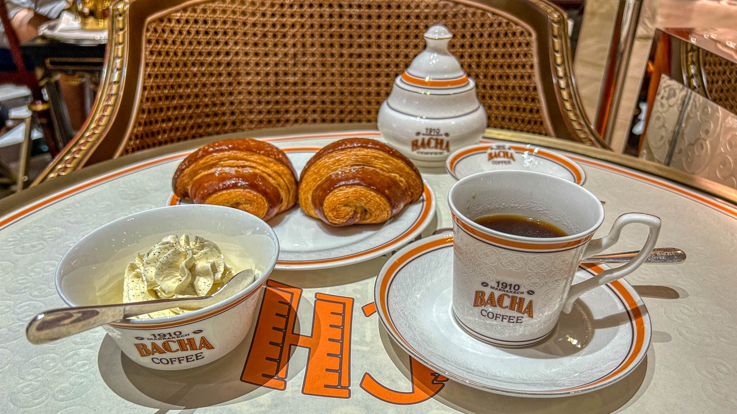 Coffee with croissants