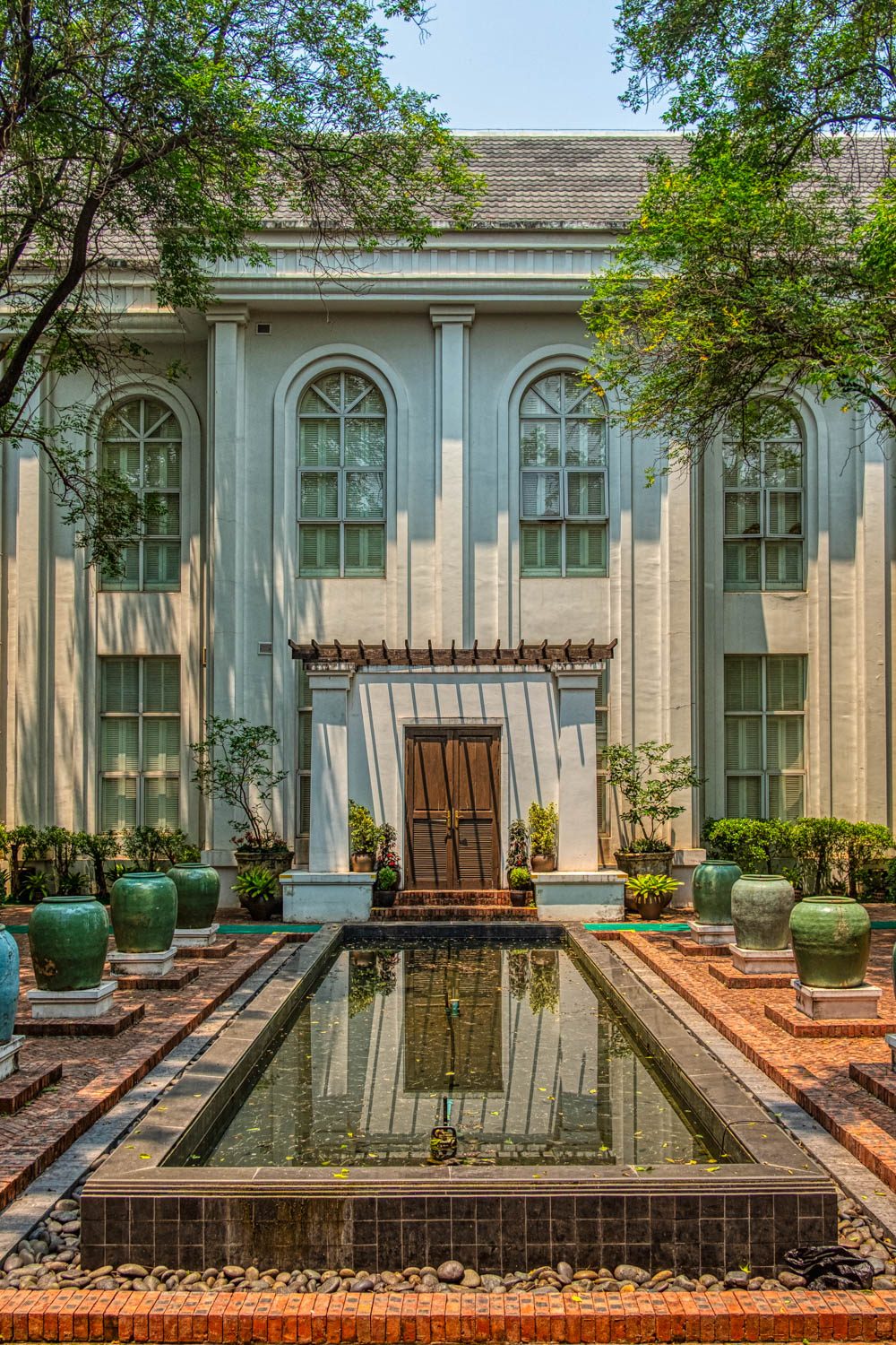 Interior patio in the Lao Silk Residence