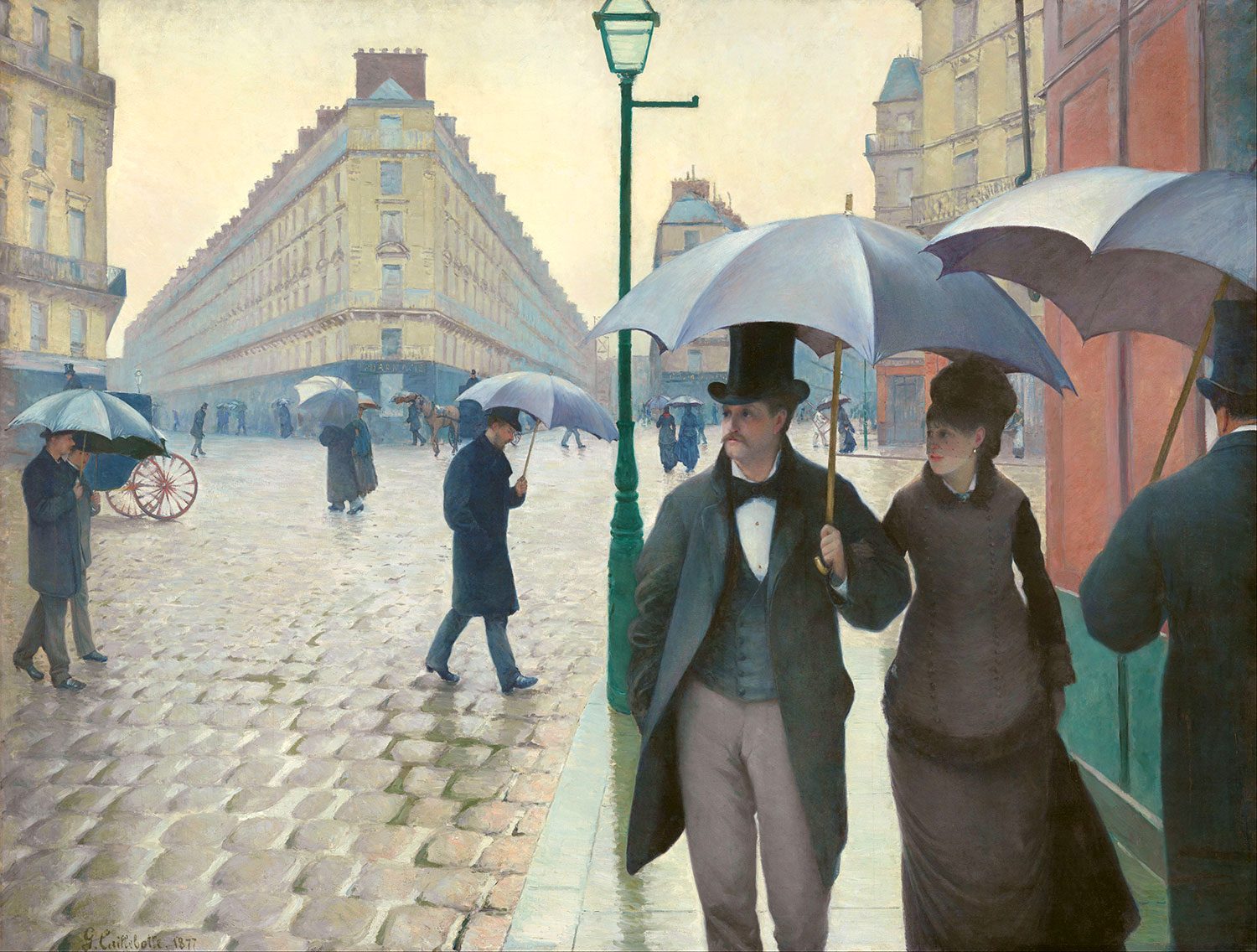 Paris Street, Rainy Day, by Gustave Caillebotte