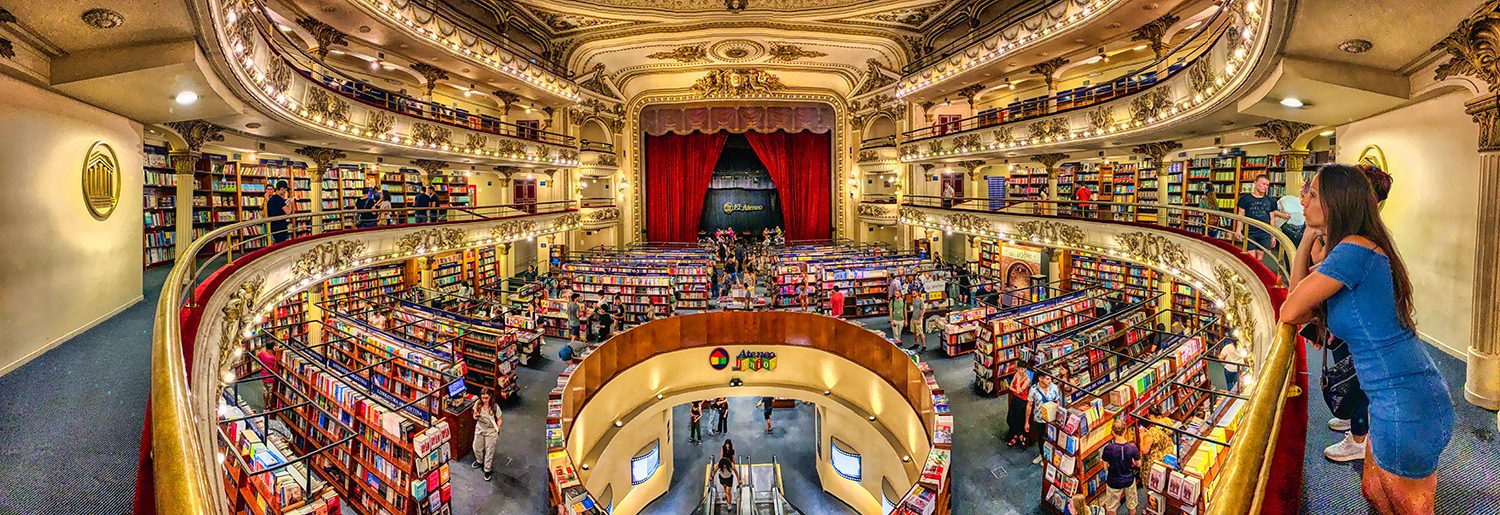 El Ateneo, bonita livraria que antes era um cinema.