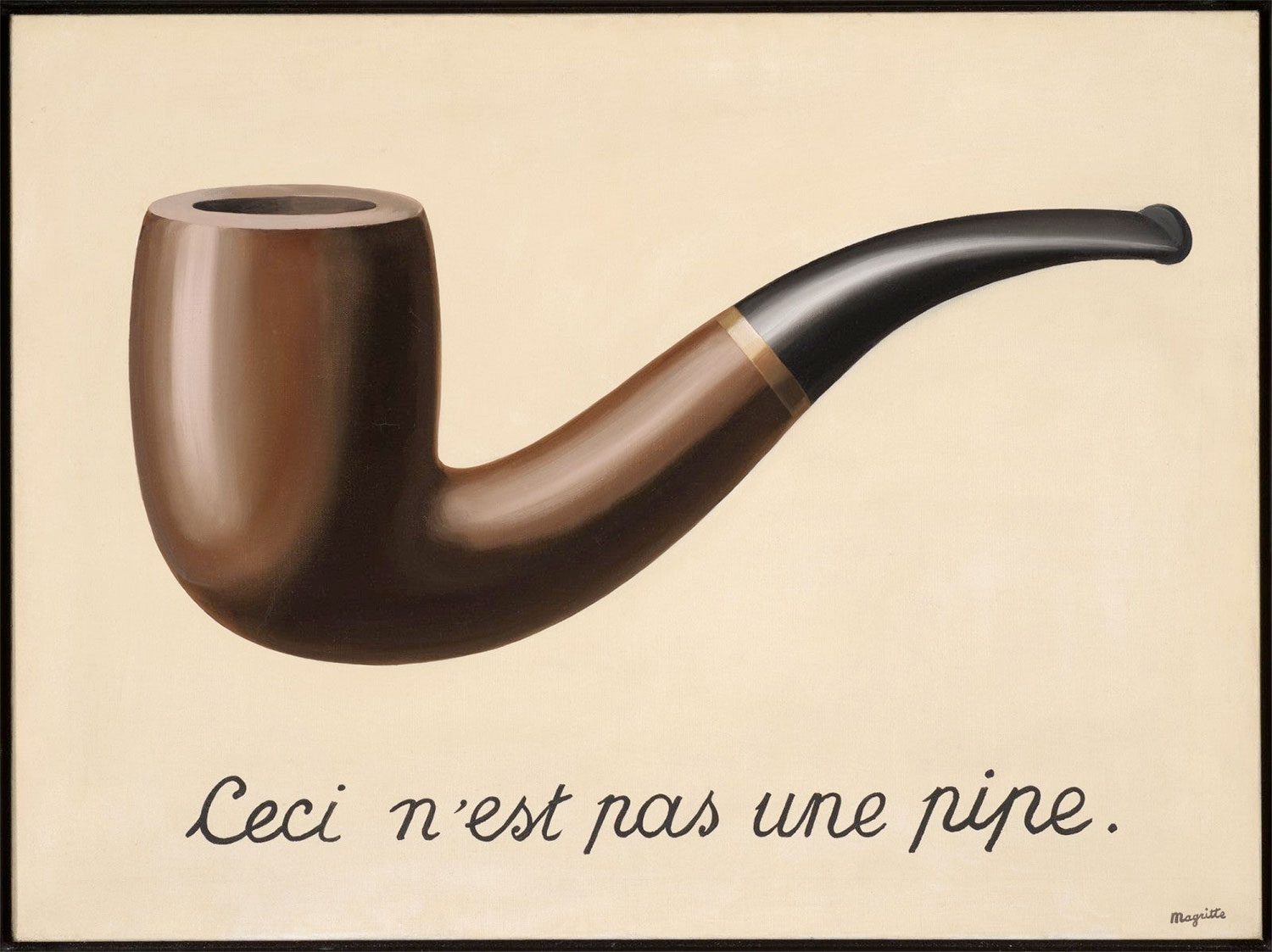 The Treachery of Images, by René Magritte