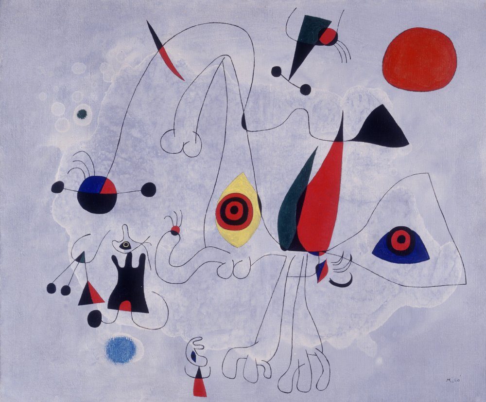Mulher com Pássaros, do Juan Miró
