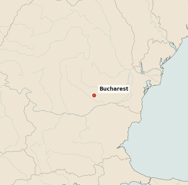 Locator map for Bucharest