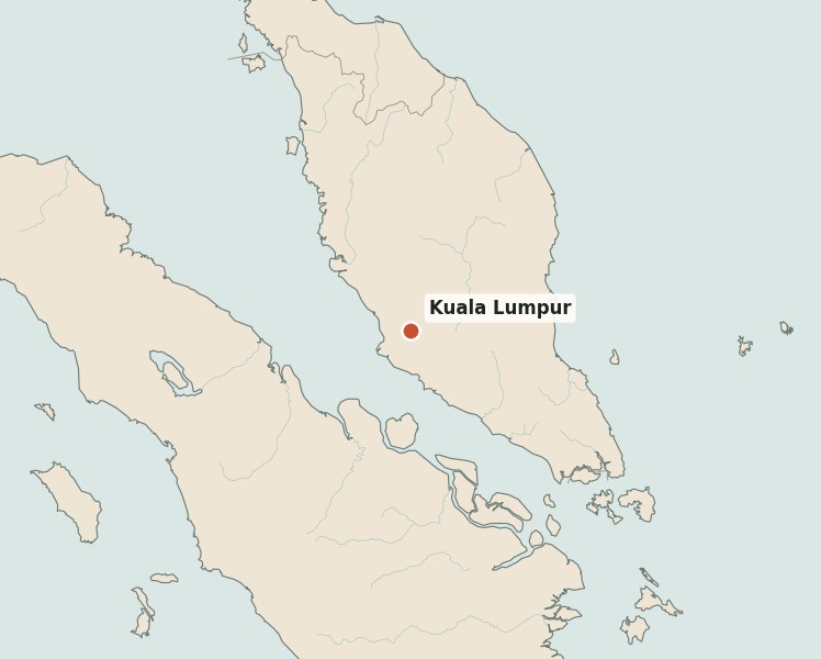 Locator map for Kuala Lumpur