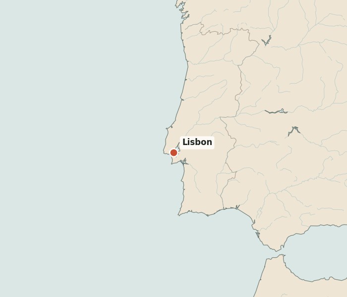 Locator map for Lisbon