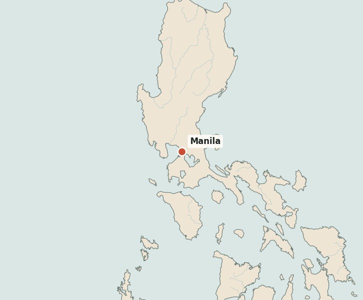 Locator map for Manila